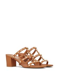 Valentino Rockstud leren sandalen - Bruin
