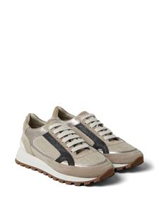 Brunello Cucinelli Verfraaide sneakers - Bruin