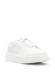 GANNI Court faux-leather sneakers - Wit