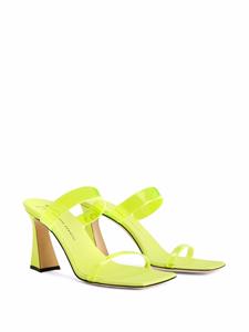 Giuseppe Zanotti Flaminia Plexi sandalen met dubbele bandjes - Geel