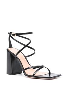 Gianvito Rossi leather 105mm sandals - Zwart