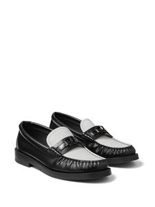 Jimmy Choo Addie logo-plaque leather loafers - Zwart