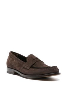 Scarosso Harper suède penny loafers - Bruin