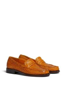 Marni Leren loafers - Oranje