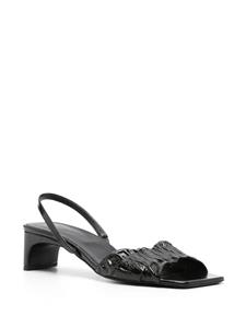 TOTEME Gathered 50mm sandals - Zwart