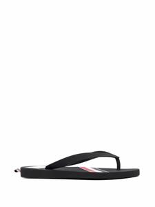 Thom Browne Teenslippers met RWB-streep - Zwart