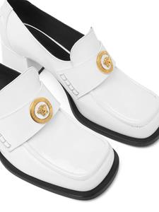 Versace Alia leather loafers - Wit