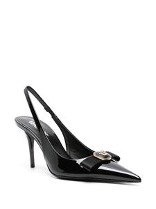 Versace Gianni Ribbon 85mm slingback pumps - Zwart