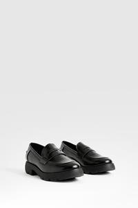 Boohoo Chunky Loafers, Black