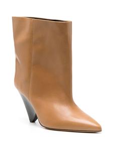 ISABEL MARANT Miyako 85mm leather boots - Beige