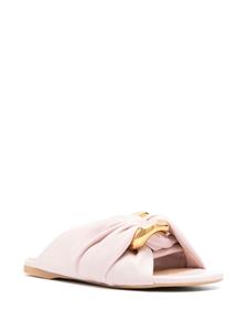 JW Anderson Corner leather sandals - Roze
