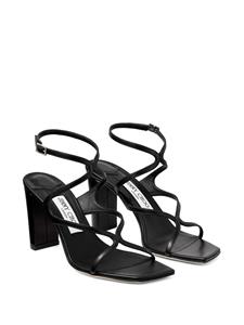 Jimmy Choo Azie 85mm leather sandals - Zwart
