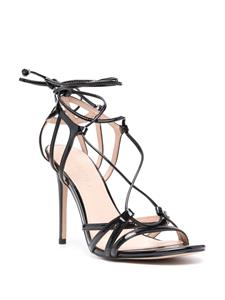 PINKO 110mm patent sandals - Zwart