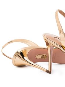 Aquazzura So Nude metallic slingback sandalen - Goud