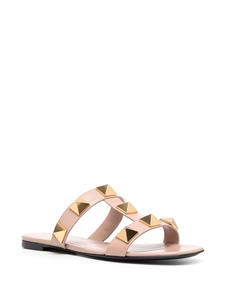 Valentino Roman Stud leren sandalen - Beige