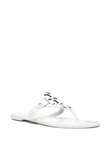 Tory Burch Miller leren teenslippers - Wit