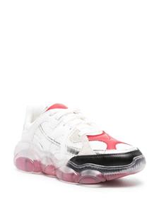Moschino chunky lace-up sneakers - Wit