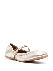 See by Chloé leather ballerina shoes - Goud
