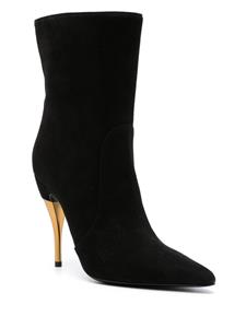 Gucci 110mm suede ankle boots - Zwart