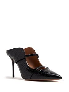 Malone Souliers Maureen 100mm leather mules - Zwart