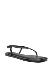 Brunello Cucinelli Slingback sandalen met gesp - Zwart