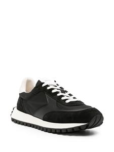 Gianvito Rossi Gravel panelled suede sneakers - Zwart