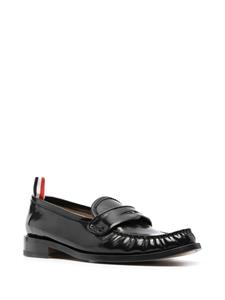 Thom Browne Leren loafers - Zwart