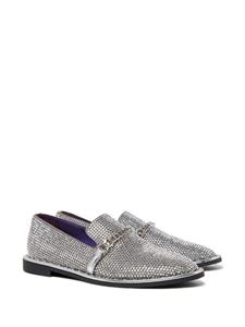 Stella McCartney Falabella loafers verfraaid met kristallen - Zilver