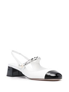 Miu Miu 35mm leather pumps - Wit