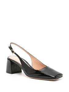 Gianvito Rossi Freeda 55 mm leren pumps - Zwart