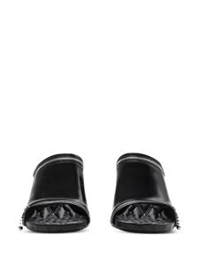 Burberry Peep leren muiltjes - Zwart