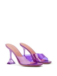 Amina Muaddi Lupita transparent mules - Paars