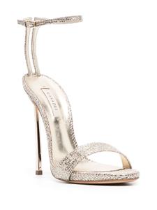Casadei Blade sandalen met metallic afwerking - Beige
