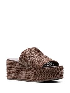 Casadei Sandalen met plateauzool - Bruin