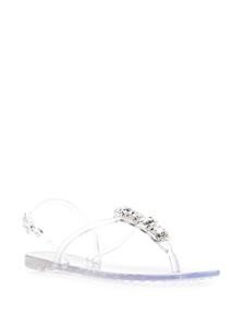 Casadei Jelly sandalen verfraaid met kristallen - Wit