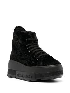 Casadei Nexus sneakers met fleece textuur - Zwart