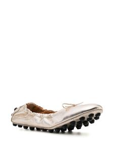 Tod's Bubble leren ballerina's - Goud