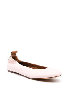 Lanvin slip-on leather ballerina shoes - Roze