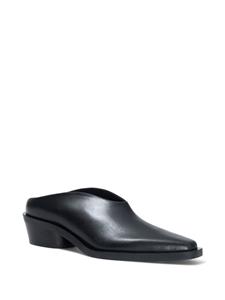 Proenza Schouler Bronco leather mules - Zwart