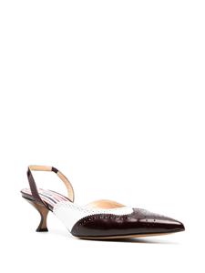 Thom Browne Slingback pumps met brogue detail - Rood