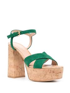 Gianvito Rossi 140mm platform sandals - Groen
