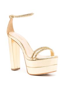 Schutz Fabienne sandalen met plateauzool - Goud