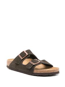 Birkenstock Arizona suède slippers - Bruin