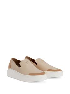 Giuseppe Zanotti Leren loafers - Beige