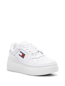 Tommy Jeans Retro Basket leren sneakers - Wit