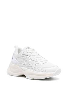 Stuart Weitzman logo-patch mesh chunky sneakers - Wit