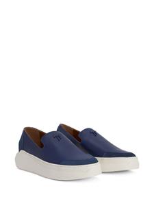 Giuseppe Zanotti Conley leren loafers - Blauw
