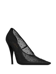 Saint Laurent Anja pumps met stras - Zwart