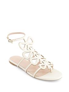 Giambattista Valli bow-detailing leather sandals - Wit