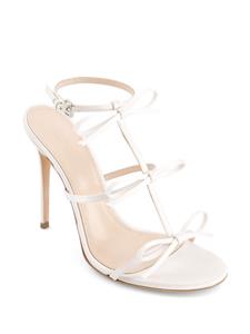 Giambattista Valli 90mm bow-detailing leather sandals - Wit